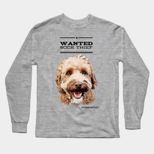 Cockapoo / Doodle Dog Sock Thief Long Sleeve T-Shirt